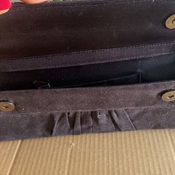 Jessica McClintock Studded Rhinestone Evening After 5 clutch purse - Picture 3 of 9